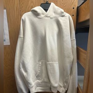 Cream Abercrombie Oversized hoodie